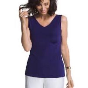 Chicos Tank Top black size 2 (large 12-14)